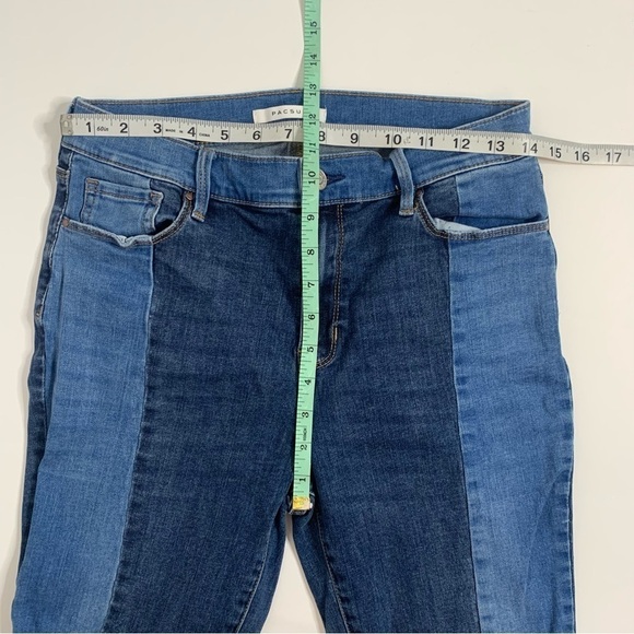 PacSun Two Toned High Rise Raw Hem Skinny Jeggings - Picture 13 of 15